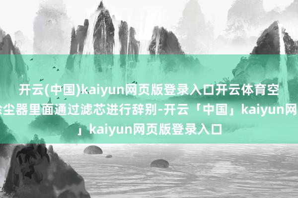 开云(中国)kaiyun网页版登录入口开云体育空气和粉尘在除尘器里面通过滤芯进行辞别-开云「中国」kaiyun网页版登录入口